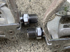 Used Shimano 600EX PD-6207 Toe Clip Pedals Vintage Bike Strap Silver Chrome Retro-Bicycle Bin