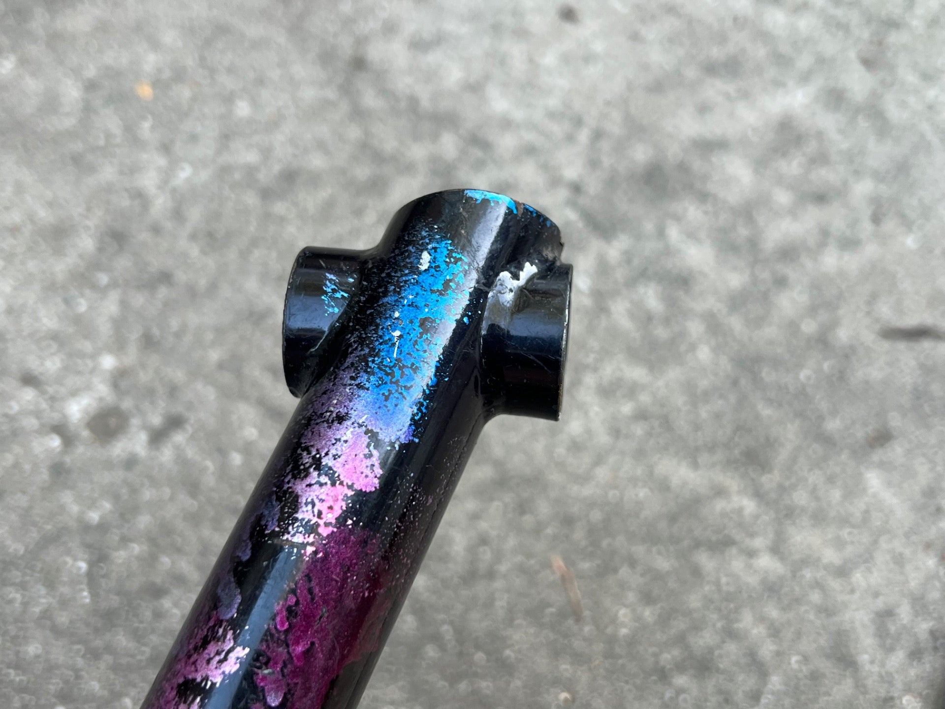 GT Flip Flop 120x25.4mm Stem Black Purple Blue Midnight Aurora Splatter 1991  - Image 7
