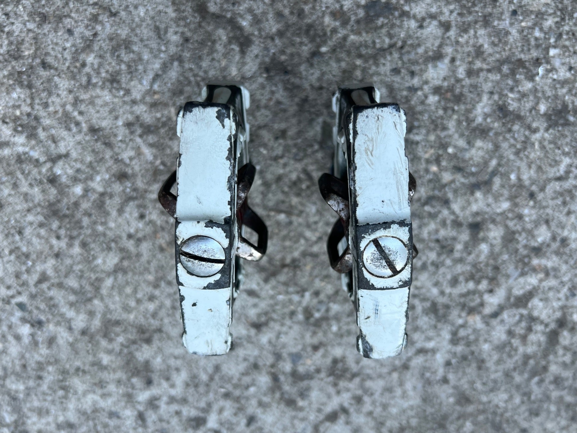 Crankbros Acid Carbon Clipless Pedals White Black MTB Gravel Pair Crankbrothers  - Image 7