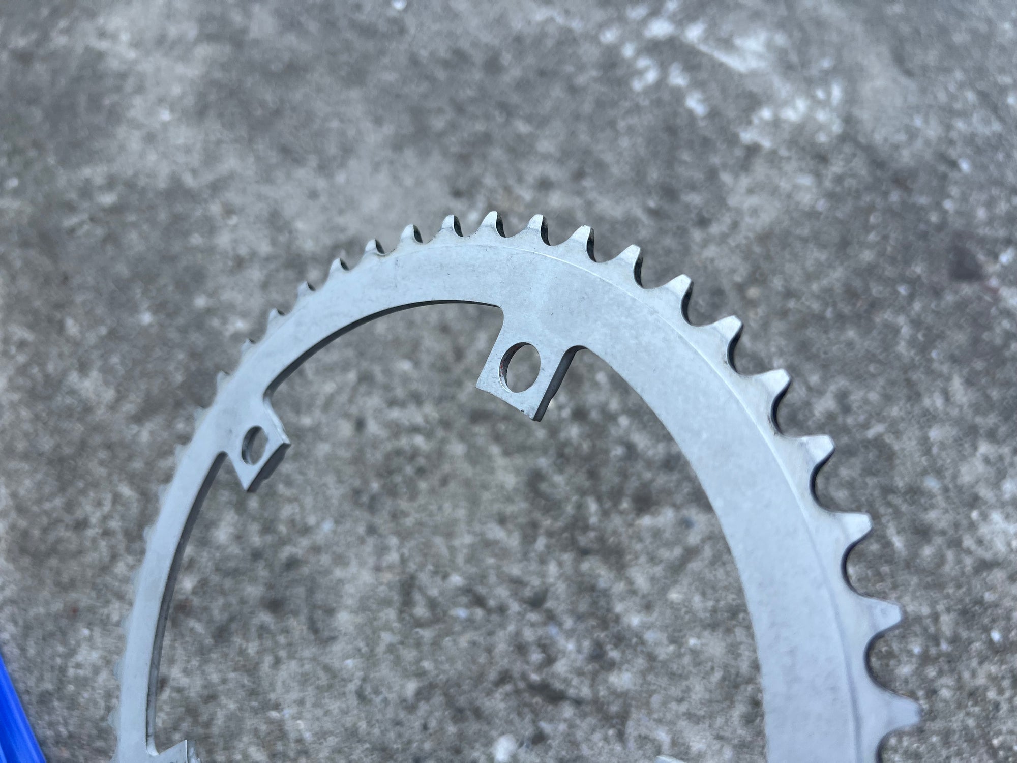 Salsa 144 BCD 50T 1/8” Track Chainring Silver Gray Low Miles 5 Bolt Arm