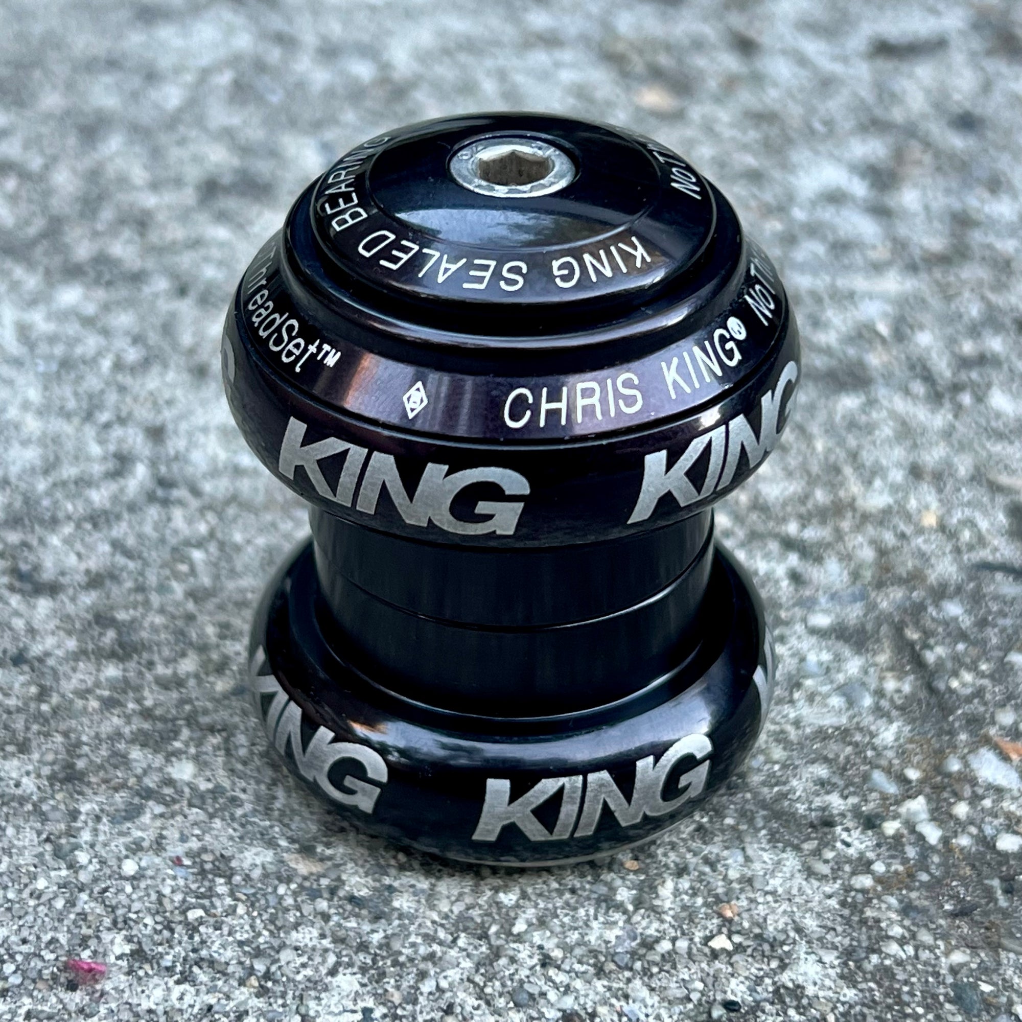 MINT Chris King Black Threadless Headset 1 1/8” Mountain Road Gravel Bike