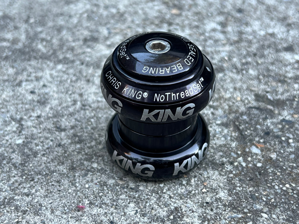 MINT Chris King Black Threadless Headset 1 1/8” Mountain Road Gravel Bike