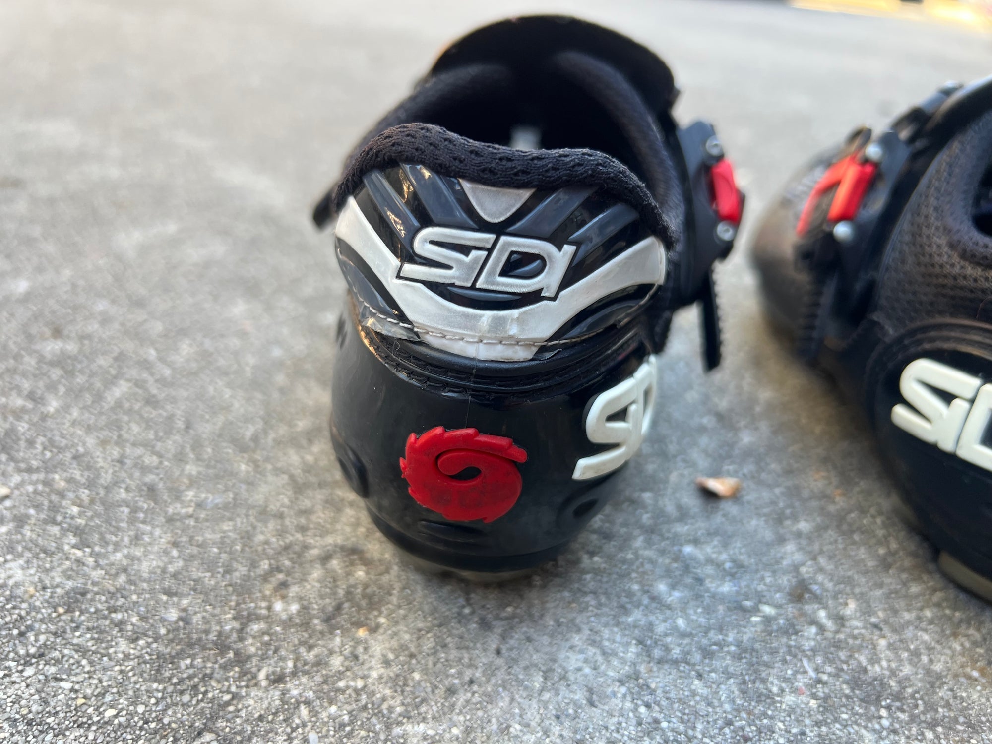 SIDI S-Pro Cycling Shoes 6.5 Men’s Size 39 EU EUR Road Bike Clipless Black Red