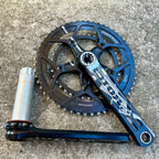 Rotor 3D+ Double Crankset 36/52T BB30 175mm Black Road Bike