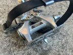 Shimano 600 PD-6207 Toe Clip Pedals Vintage Road Bike Touring Size M Retro