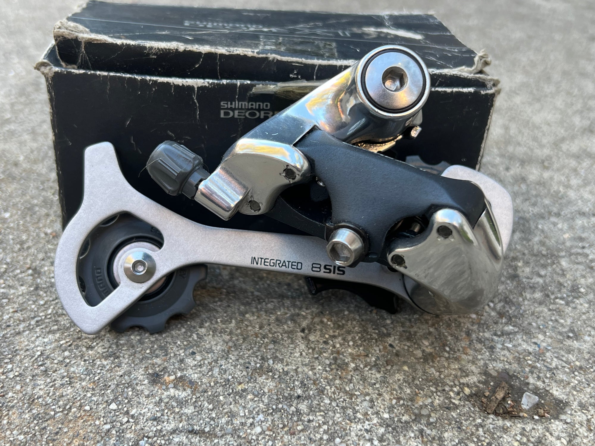 NOS Shimano Deore XT RD-M739 Rear Derailleur 8 Speed Long Cage Vintage MTB Mountain Bike