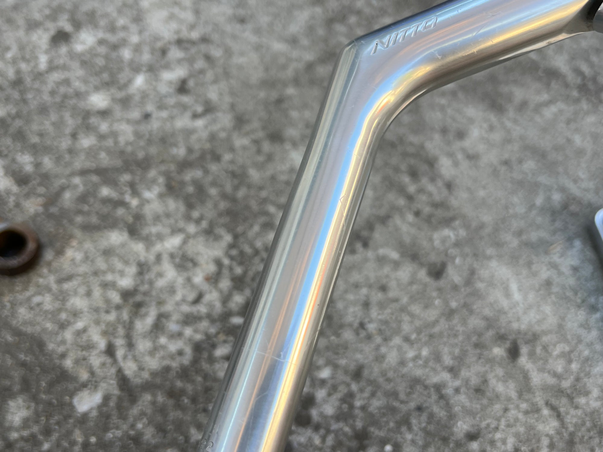 Nitto Dirt Drop 100x26.0mm 1” Quill Riser Stem Silver Road Touring Bike