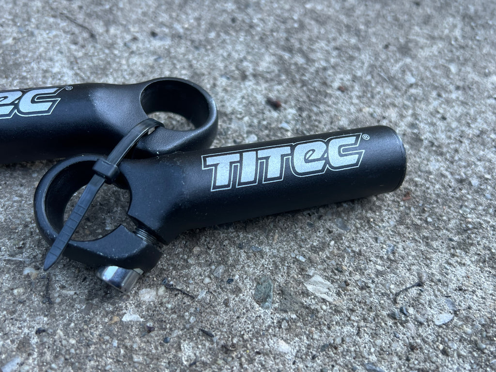Titec Short Bar Ends Black Vintage MTB Mountain Bike Gravel XC