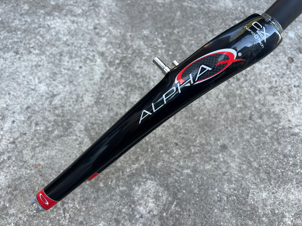 Alpha Q CX 20 Nano 700c Carbon Gravel Fork Canti V Brake Black 1 1/8”x 8.25” Steerer CRT Cyclocross