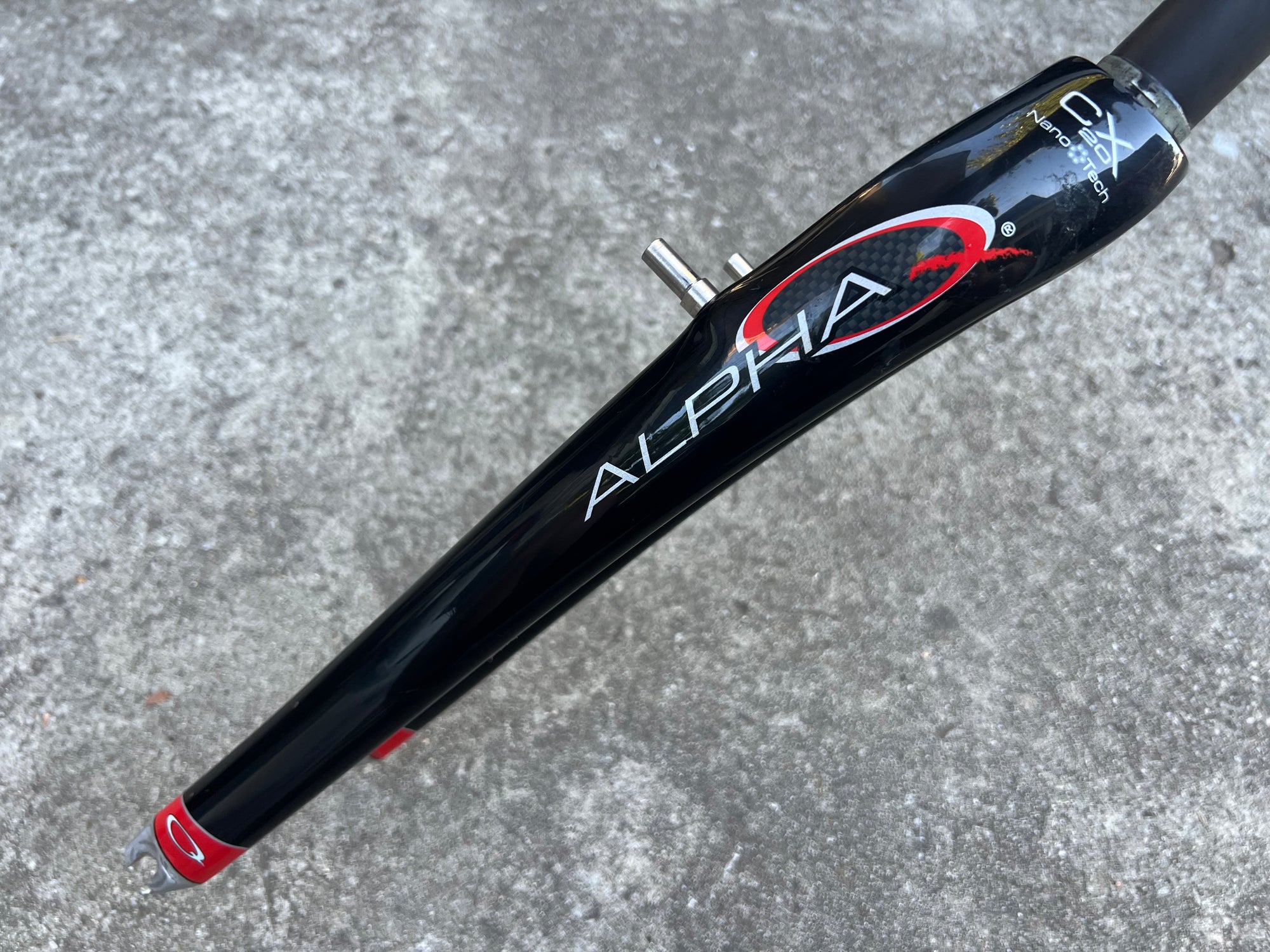 Alpha Q CX 20 Nano 700c Carbon Gravel Fork Canti V Brake Black 1 1/8”x 8.25” Steerer CRT Cyclocross
