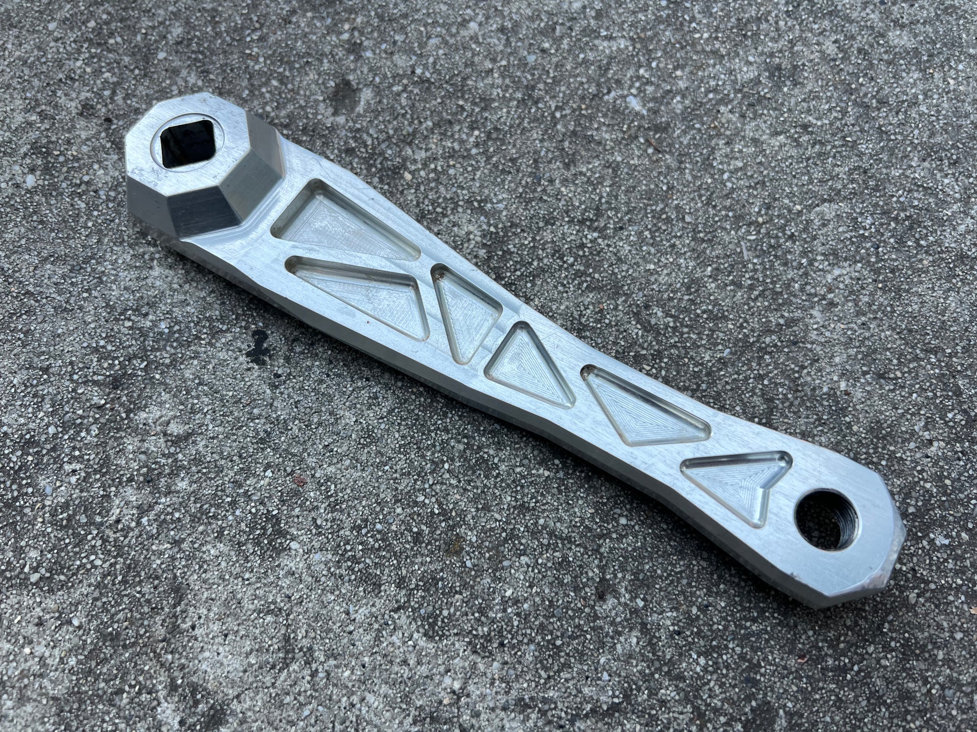 AC Adventure Components Non Drive Side Crank Arm 175mm Silver Forged Vintage MTB