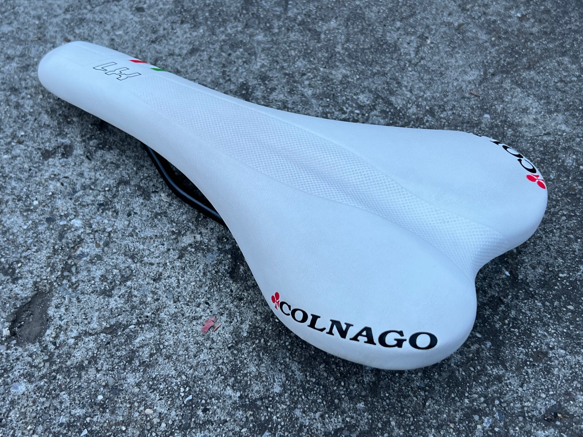 Colnago X1 Saddle 285x130mm Road Bike Racing White Italy Vintage Italian
