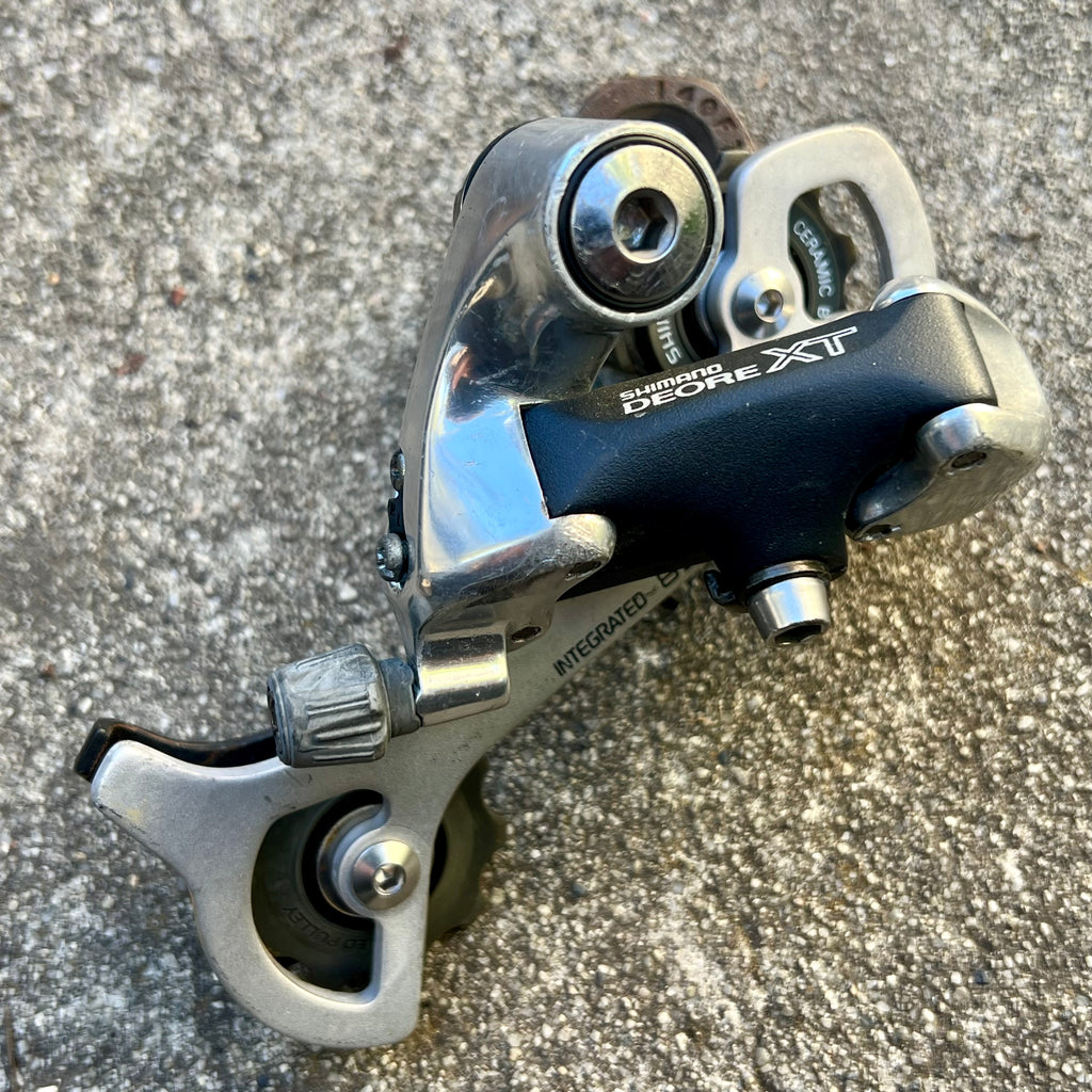Shimano Deore XT RD-M739 8 Speed Long Cage Rear Derailleur Vintage MTB