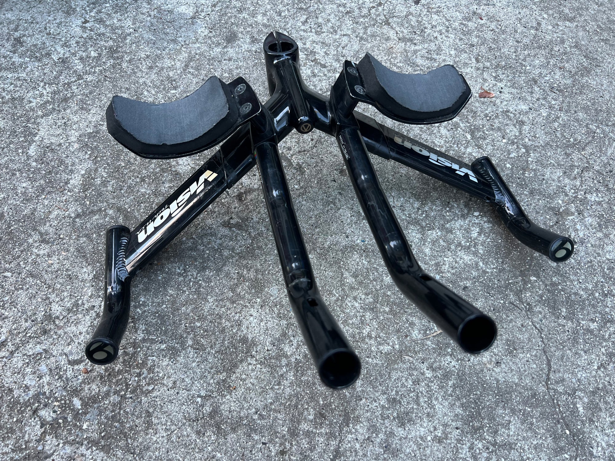 Vision TriMax 1” Threadless Triathlon Bars Cockpit Black Vintage Road Bike