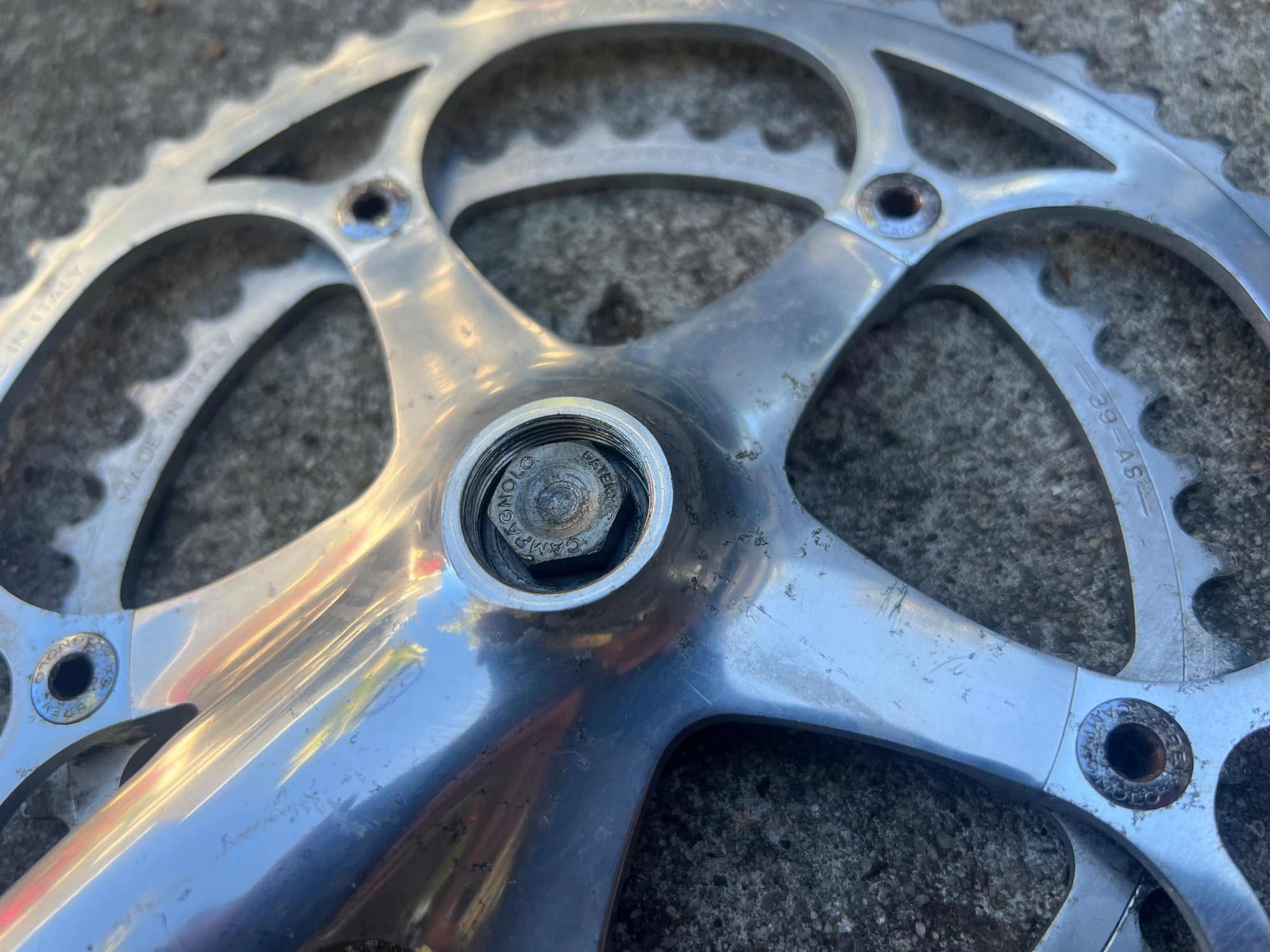 Campagnolo Chorus 8 Speed 172.5mm 53/39T Double Vintage Road Campy Crankset