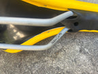 Brompton Yellow Comfort Saddle Folding Bike Commuter Hollow Cr-Mo Rails Hybrid