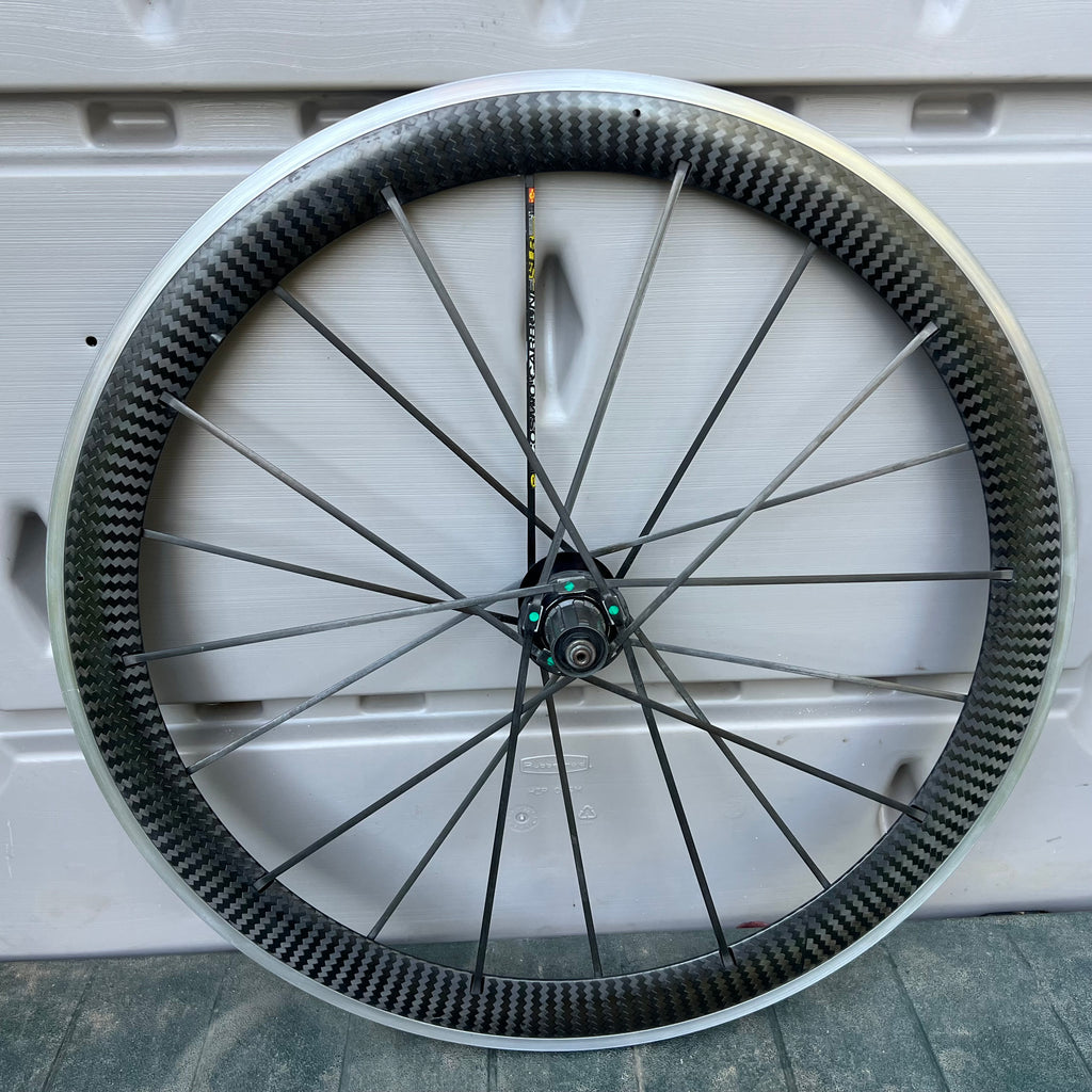 Mavic Cosmic Carbone SLR Carbon 700c 130mm Clincher Black Rear Wheel Road