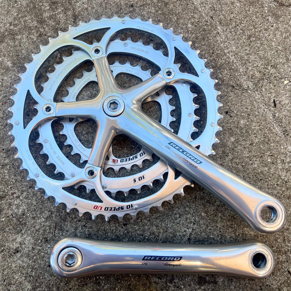 MINT Campagnolo Record 10 Speed Triple Crankset 170mm 53-42-30 Road Touring Bike