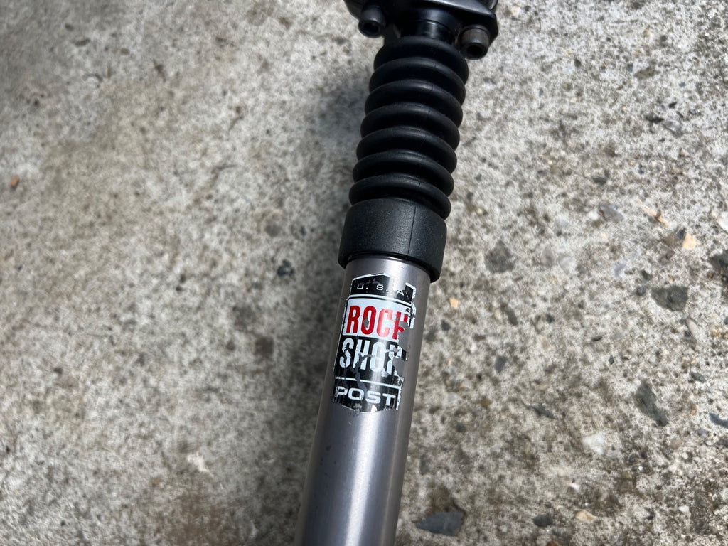 Rockshox Suspension Seatpost 26.8x350mm Vintage Mountain Gravel Bike MTB Silver  - Image 10