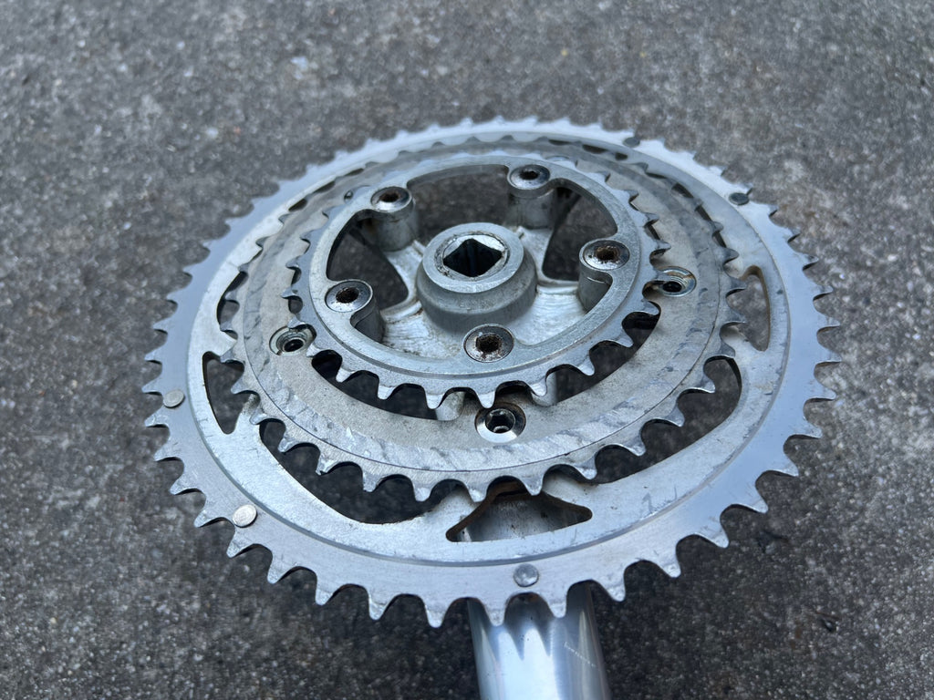 Sugino XD2 Triple Crankset 175mm 26-36-48 Retro Gravel Road Silver Square Taper - Image 10