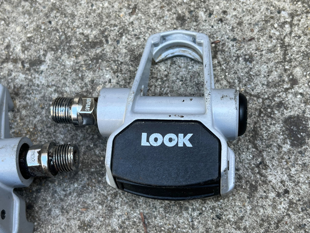 Look Carbon Clipless Pedals Gray Vintage Road Bike 9/16 Eroica Race - Image 8