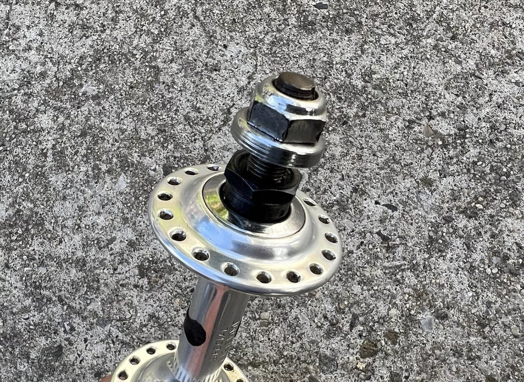 Gipiemme Special Track Hubset 100/120mm 36H Bolt On Axle Vintage Silver Hubs - Image 8