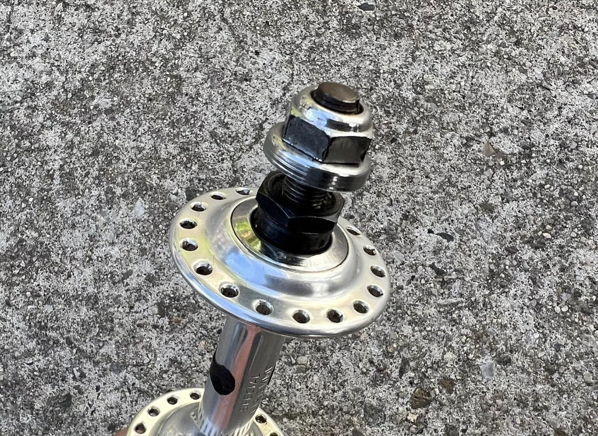 Gipiemme Special Track Hubset 100/120mm 36H Bolt On Axle Vintage Silver Hubs - Image 8