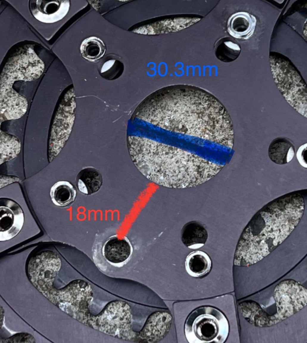 Cook Bros Racing CQP Spider & Chainring Set 48-36-26 110/74/58 BCD Vintage MTB  - Image 8