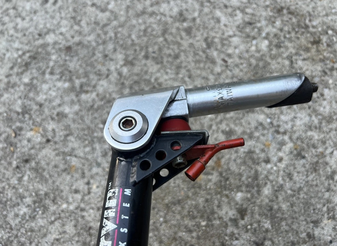 Girvin Flexstem 135mm 25.4mm 1” Steerer Vintage MTB Retro Black Silver Quill - Image 10