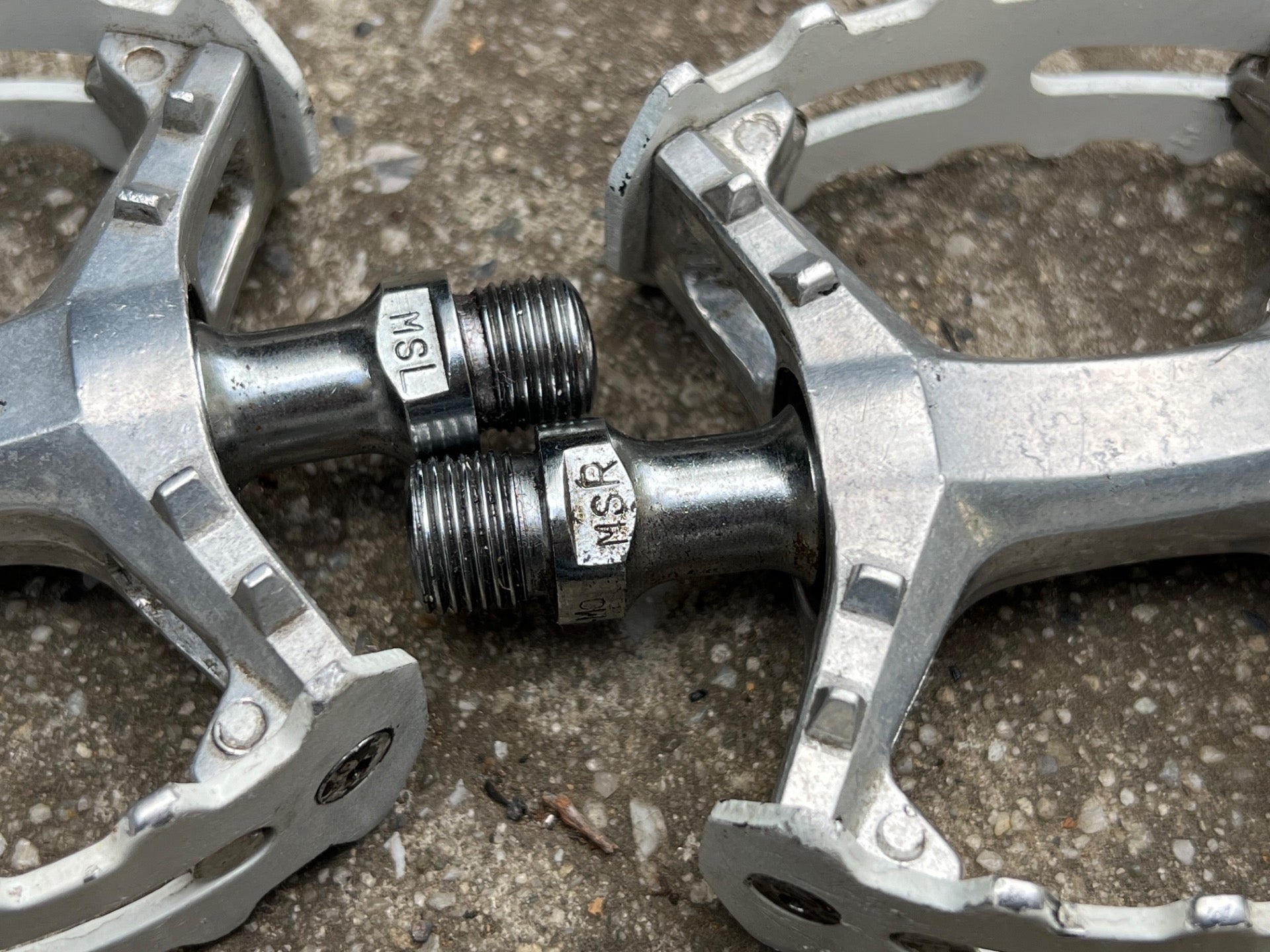 Suntour XC-II White 9/16” Pedals Vintage Retro Bike Mountain MTB ATB XC2  - Image 8