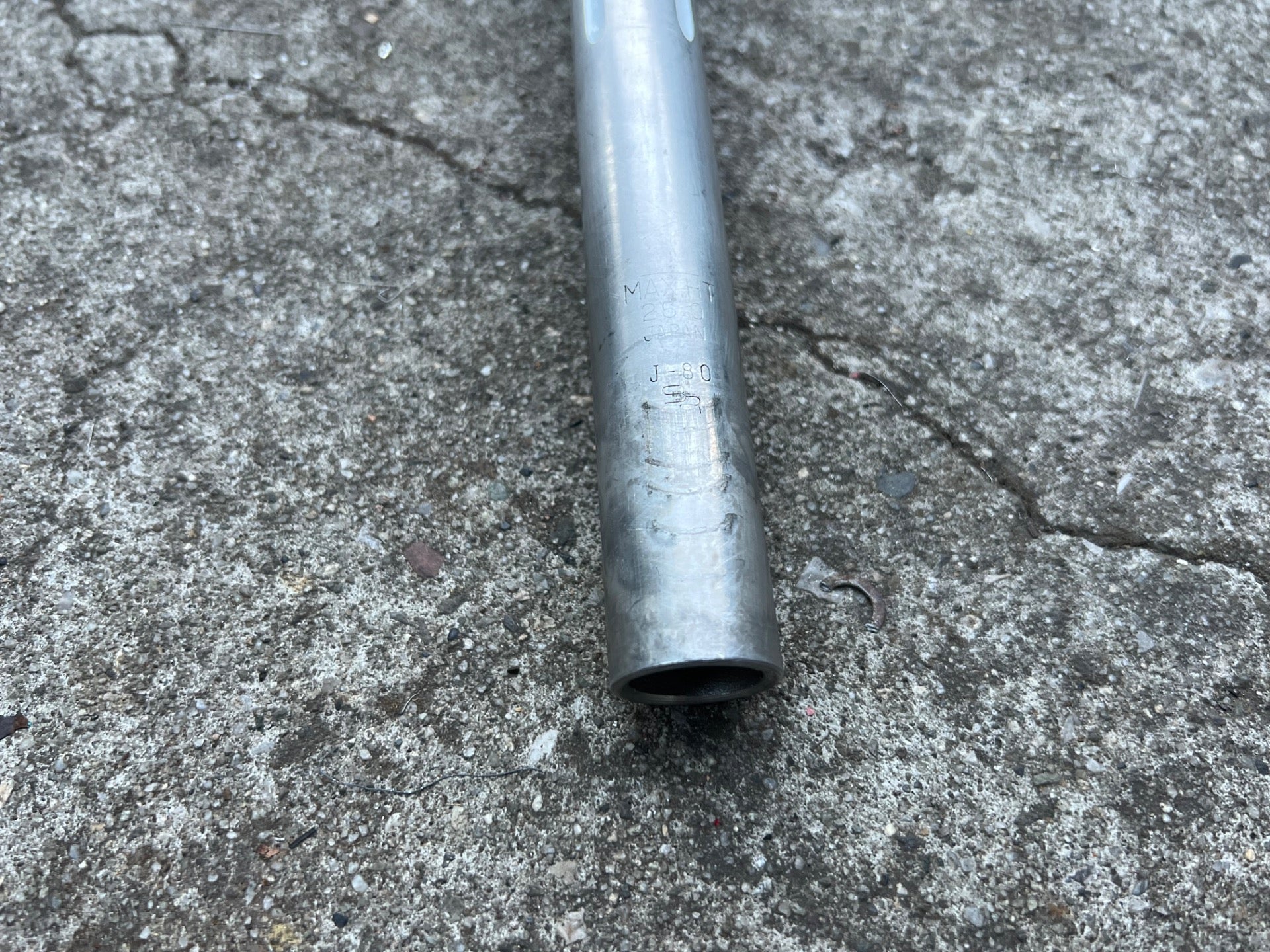 SR Laprade 26.0x220mm Seatpost Vintage Road Touring Bike White Silver Gray Retro - Image 8