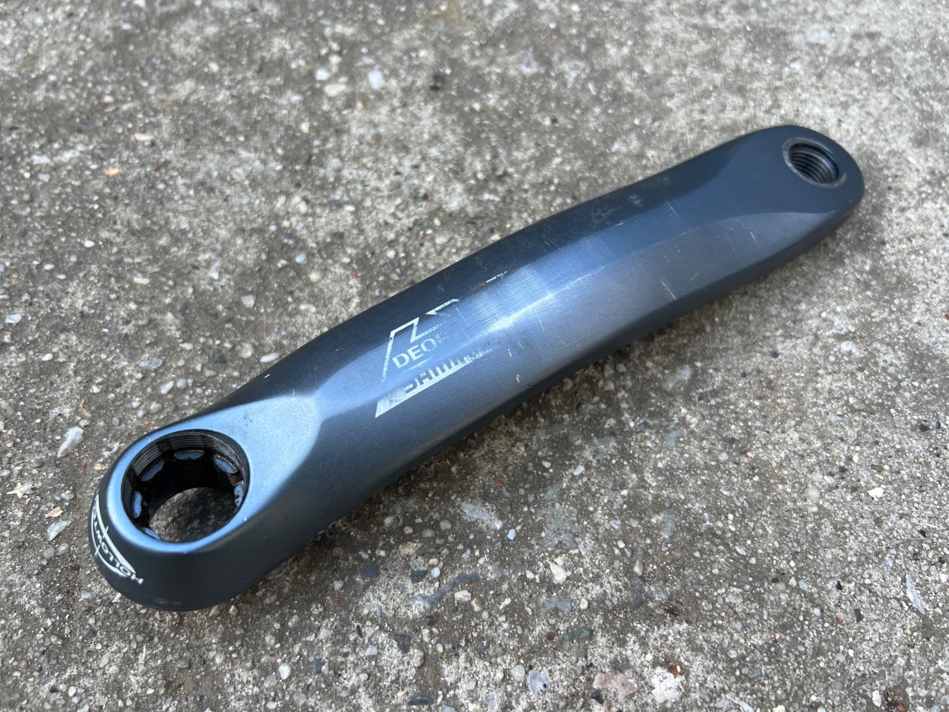 Shimano Deore LX FC-M571 170mm Crankset 104 BCD 4 Bolt Blue Vintage Triple MTB  - Image 10