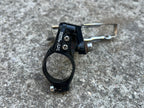 Used Shimano Deore LX FD-M566 31.8 Bottom Pull Front Derailleur Vintage MTB Black-Bicycle Bin