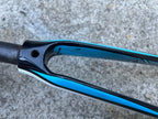 Used Scott Carbon Fork 700c 1 1/8” 9.25” Threadless Steerer Road White Blue Black-Bicycle Bin