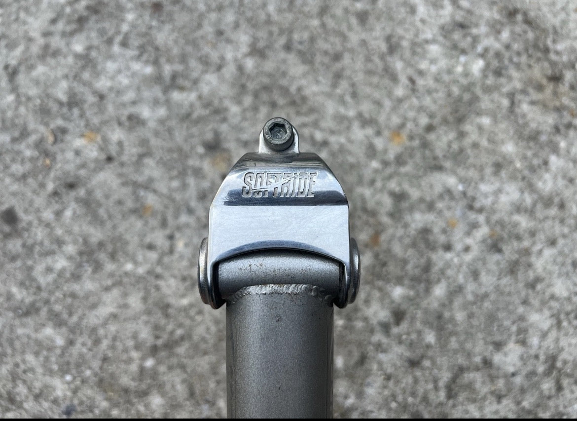 Softride Stem 1” Quill 25.4mm 155mm Vintage MTB Retro Plastic Steel Silver 22.2 - Image 8
