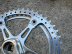 Used Sugino Mighty Crankset 171mm 48/42T Double Vintage Road Retro 144 BCD Drillium-Bicycle Bin