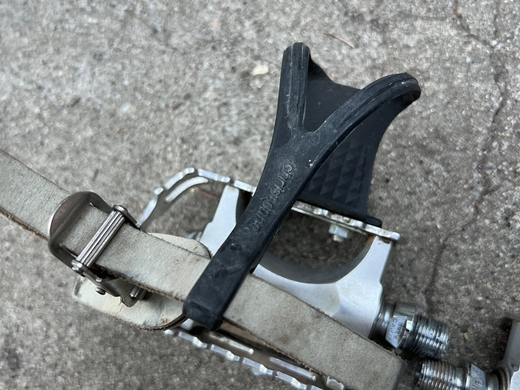 Campagnolo Centaur MTB Pedals Vintage 9/16 Mountain Bike 90’s Chrome Toe Strap - Image 10