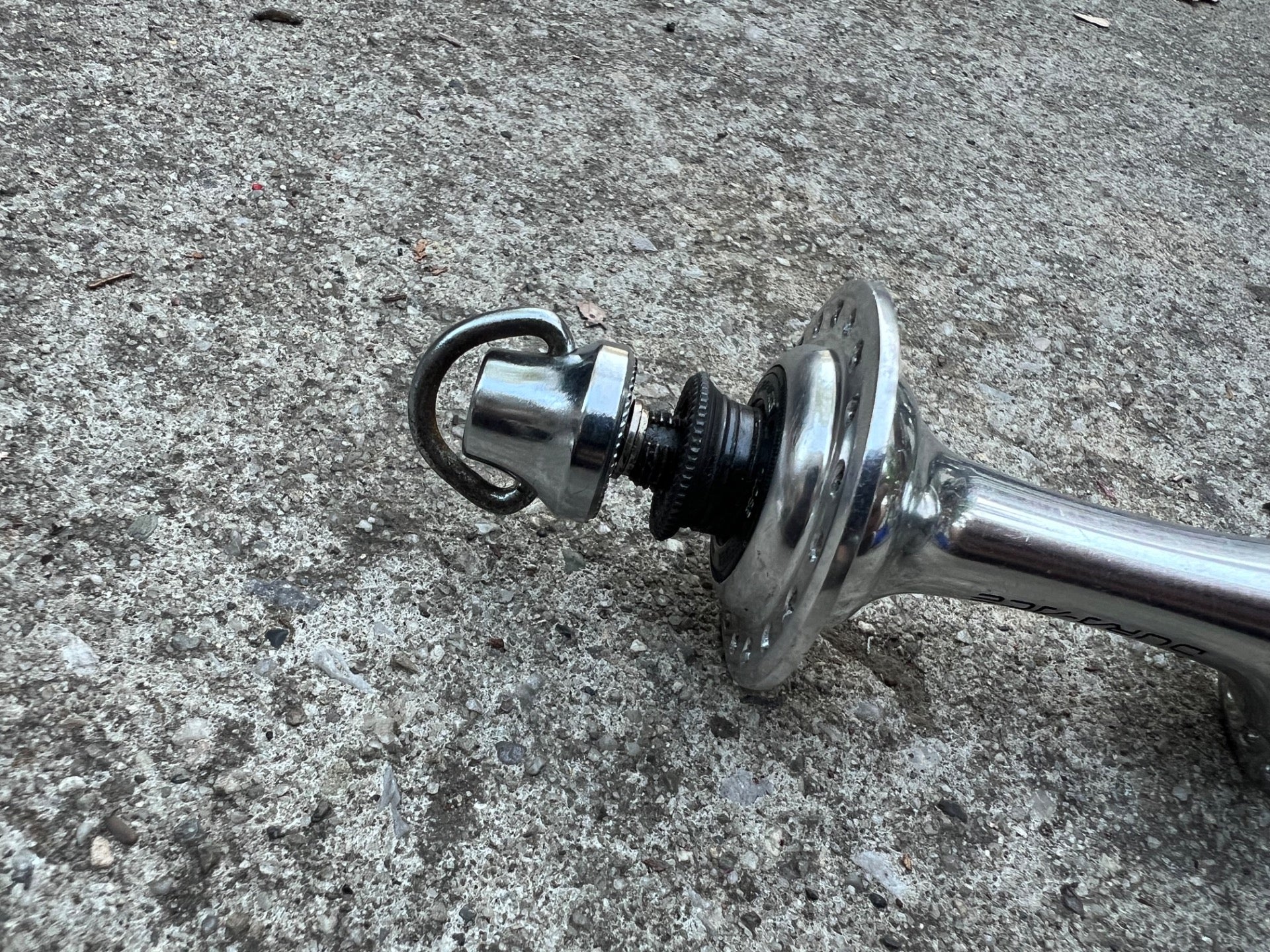 Shimano Dura Ace 7400 36H Hole Front Hub & Quick Release Vintage Road Bike   - Image 8