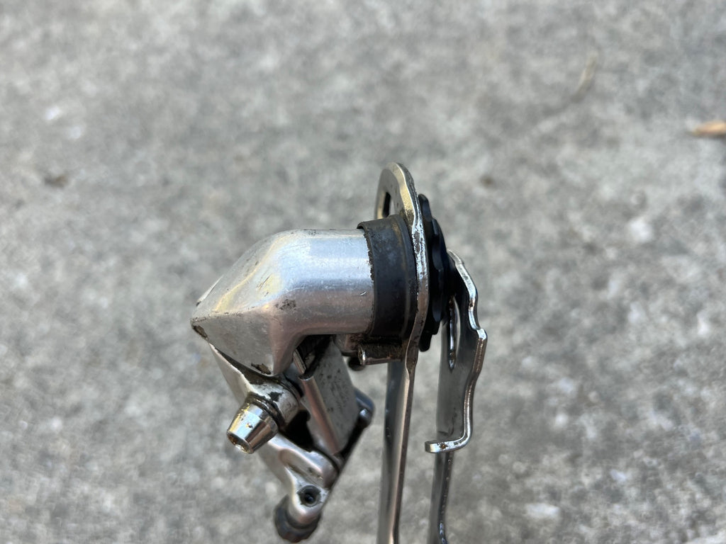 Used Shimano Deore RD-MT62 7 Speed Rear Derailleur Vintage MTB Touring Gray Silver-Bicycle Bin