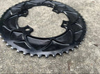 Used Shimano 110 BCD 4 Bolt Asymmetrical Chainring Set 53/39T 11 Speed Black Road-Bicycle Bin