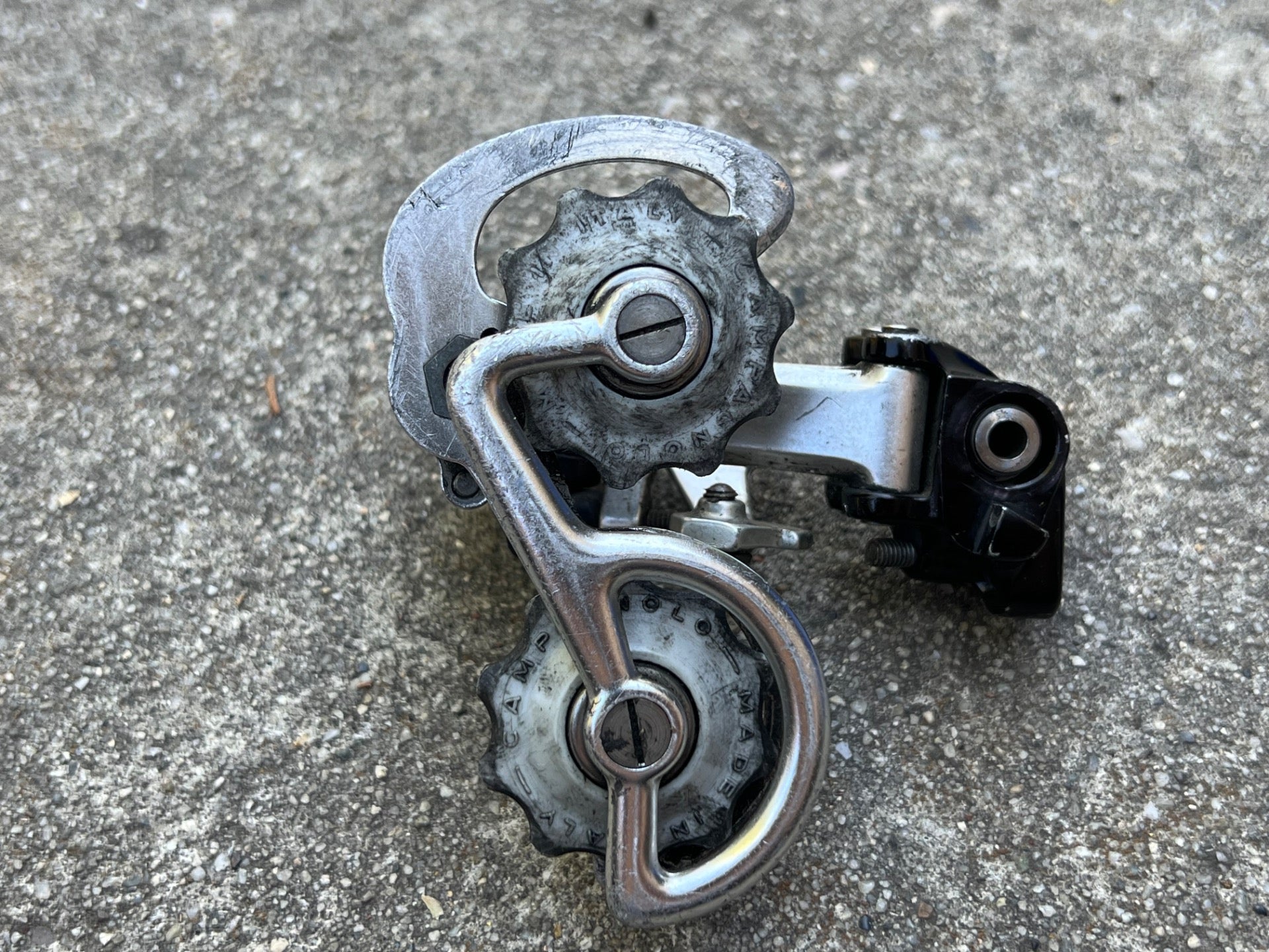Campagnolo Super Record Rear Derailleur Titanium TI Black Vintage Road Pat 84 - Image 8