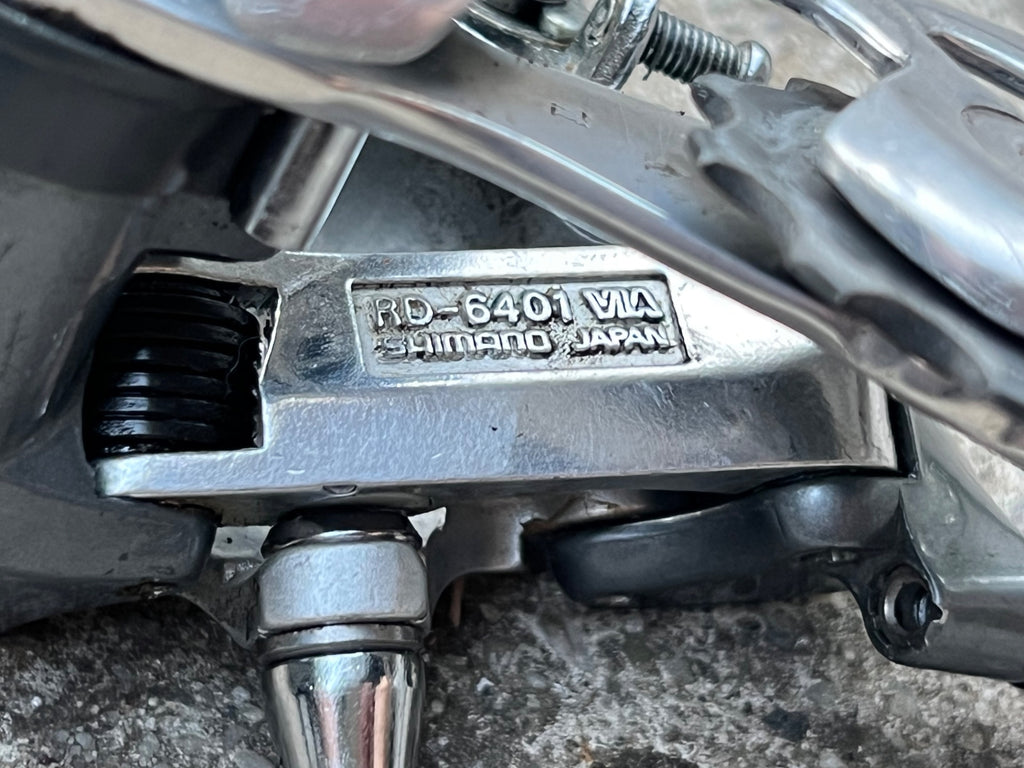 Used Shimano RD-6401 Short Cage Rear Derailleur 8 Speed Vintage Retro Road Bike Gray-Bicycle Bin