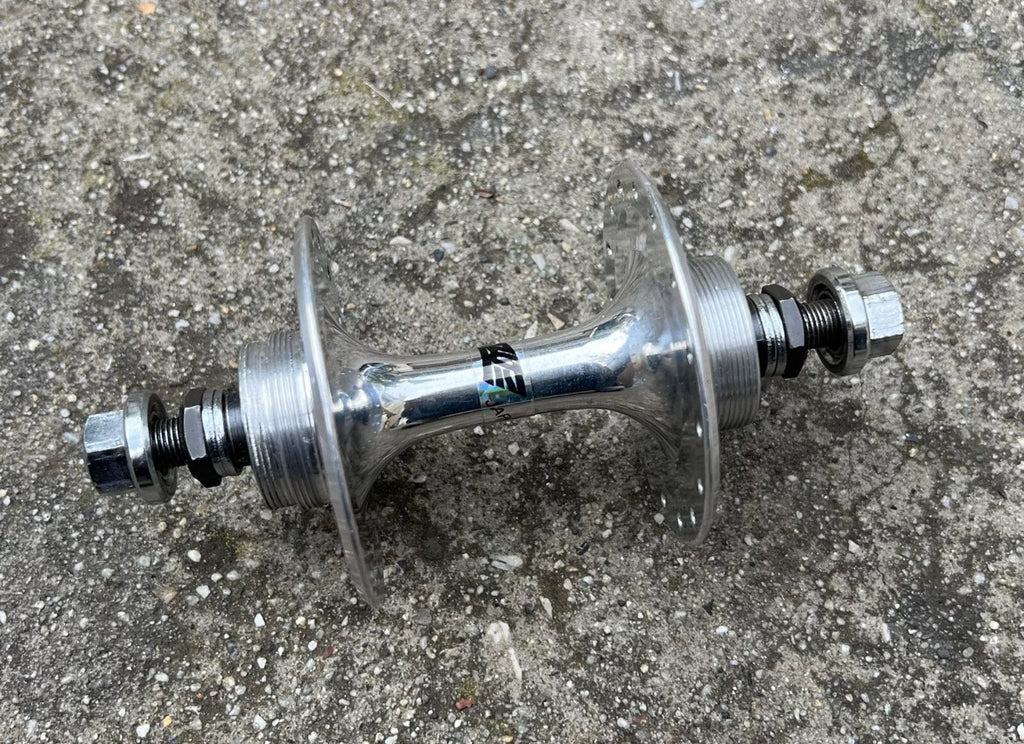 Suzue Pro Max Track Hubset Silver 100/120mm 32H Hole Flip Flop High Flange Road - Image 11