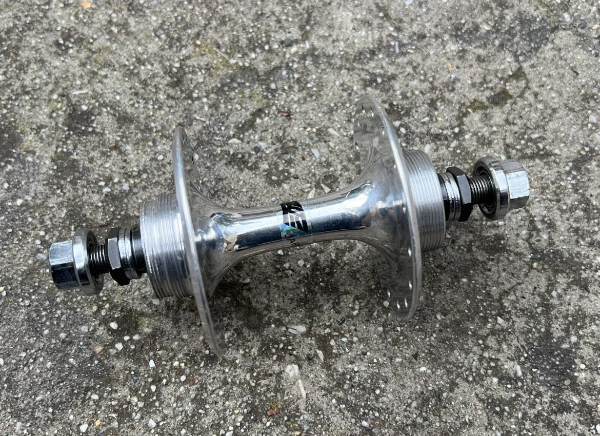 Suzue Pro Max Track Hubset Silver 100/120mm 32H Hole Flip Flop High Flange Road - Image 11