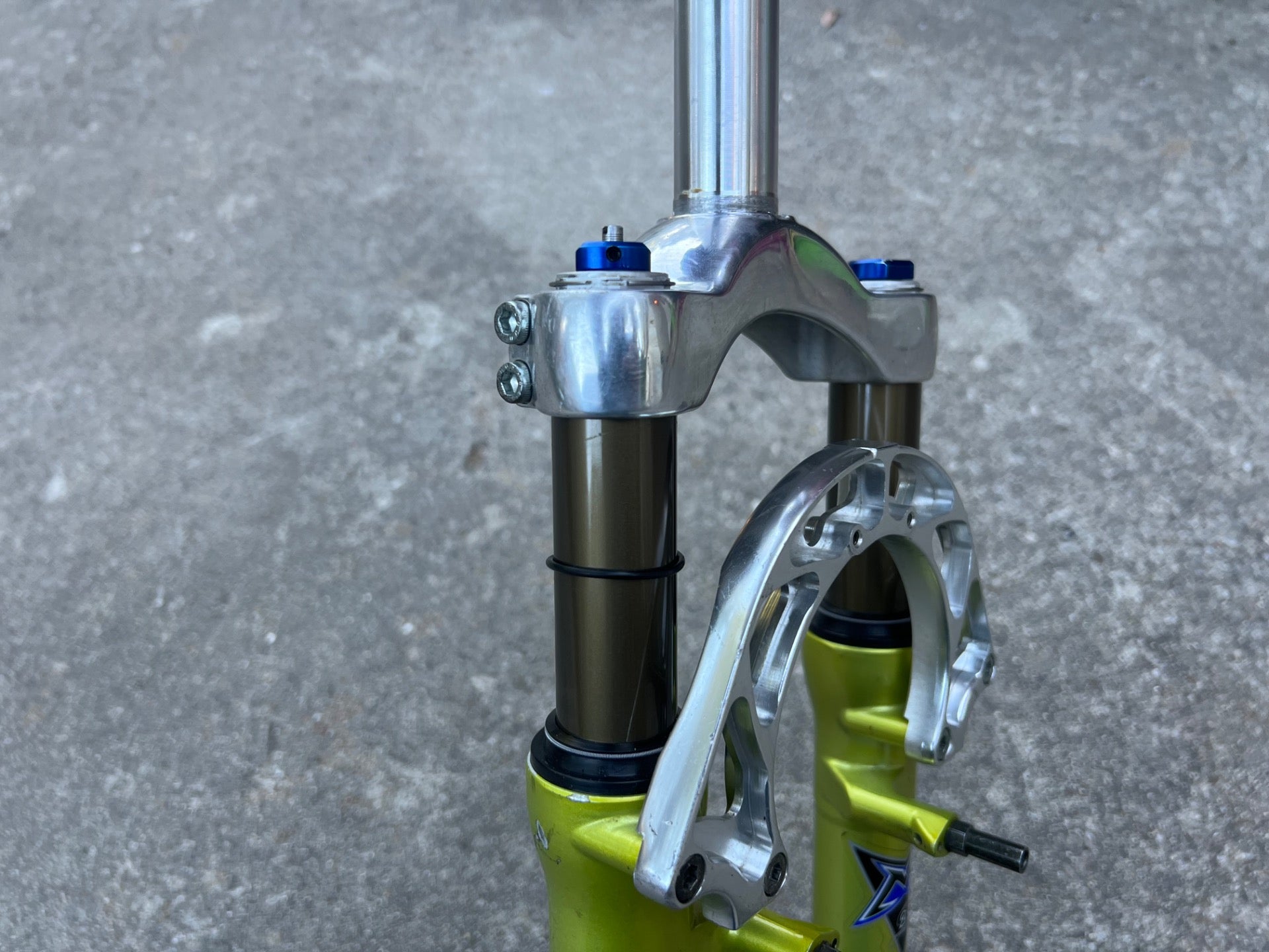 SERVICED Marzocchi Bomber Z2 Fork Acid Green Vintage MTB Mountain 1 1/8” Retro - Image 16