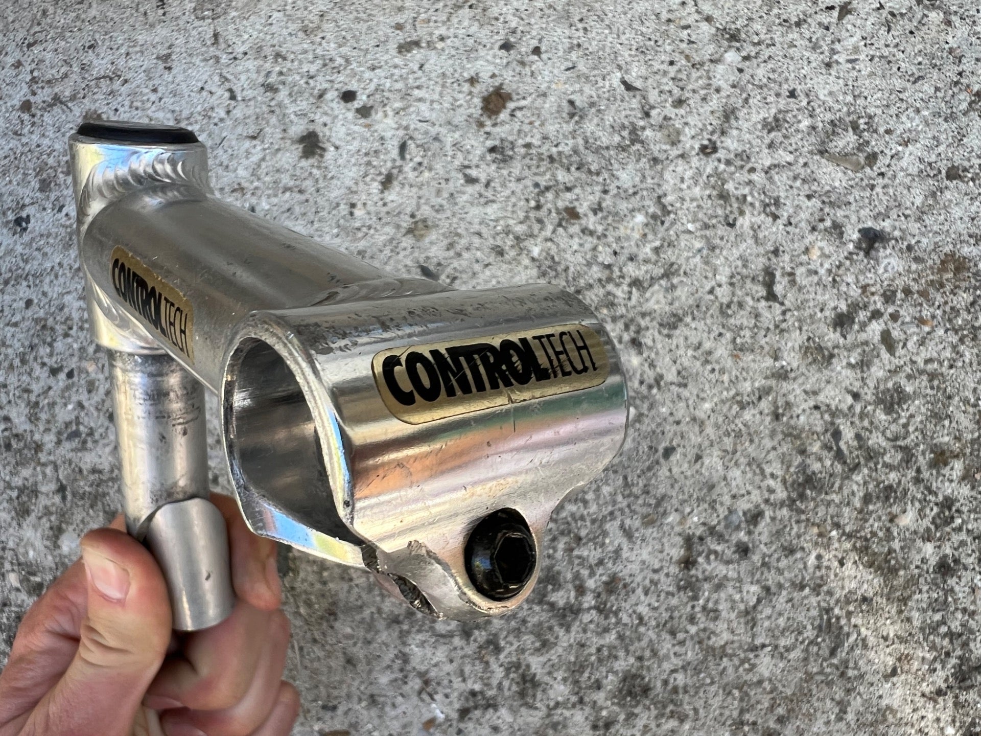Control Tech 115x26.0mm Stem 1” Quill Straight Silver Aluminum Vintage Road Bike - Image 8