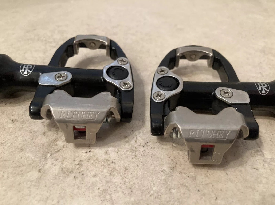 Ritchey SPD-R Pro Road Bike Clipless Pedals Vintage Black Silver Retro - Image 8