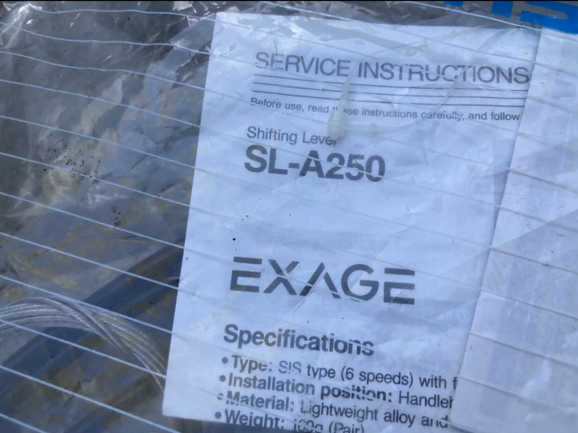 NOS Shimano Exage SL-A250 Thumb Shifter Set SIS 3x6 Speed MTB Levers Vintage - Image 8