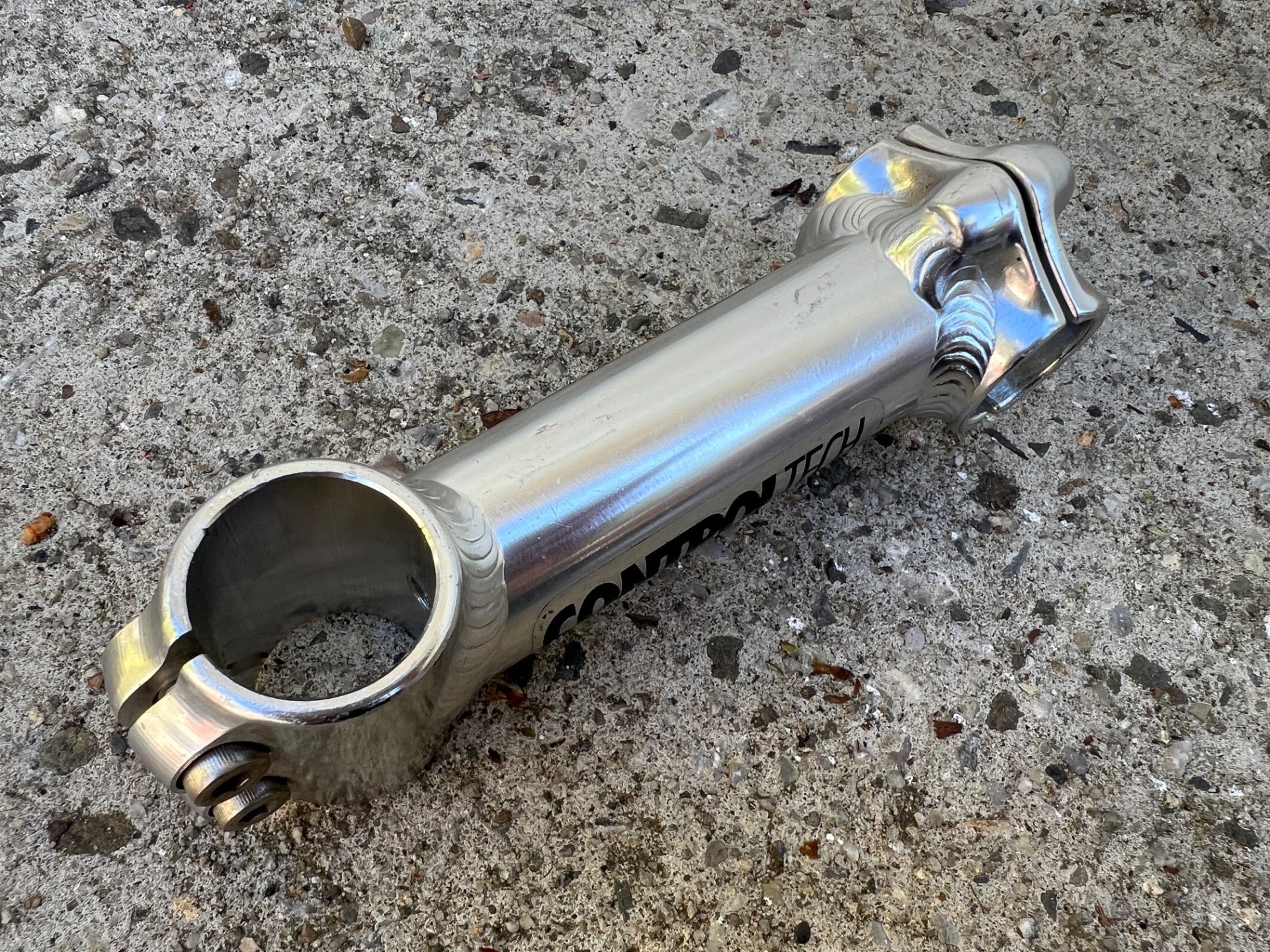 Control Tech 120x25.4mm Stem 1 1/8” Vintage Mountain Bike Silver Aluminum MTB  - Image 8