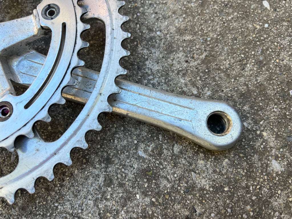 SR Super Custom Crankset 52/40T 170mm Silver Double Vintage Retro Road Touring  - Image 12